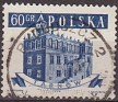 Poland 1958 Buildings 60 Groszv Blue Scott 807. Polonia 807. Uploaded by susofe